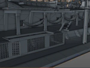 3d sailboat galleon model 3D Model