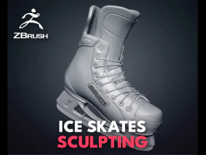 patins de gelo Modelo 3D