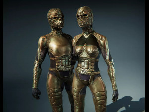 futuristic characters 3Dモデル