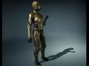 futuristic characters 3D Model