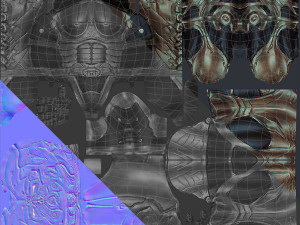 futuristic characters Modello 3D