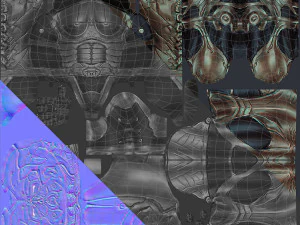 futuristic characters 3D Model