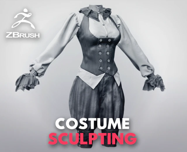 костюм стімпанк 3D Модель .c4d .max .obj .3ds .fbx .stl .blend 