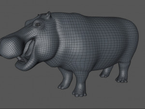 3d hippopotam model 3D Model