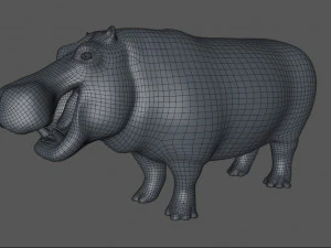 3d hippopotam model 3D Model