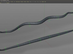3d green boa model Modelo 3D