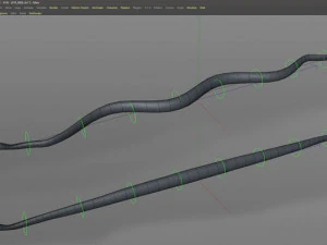 3d green boa model 3D Model