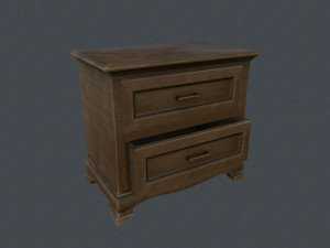 3d bedside table model 3D Model