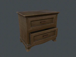 3d bedside table model 3D Model