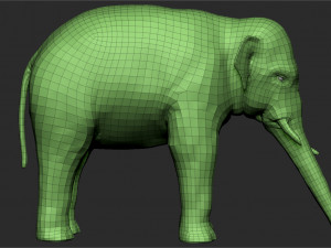 asian elephant - sculpt 3D मॉडल