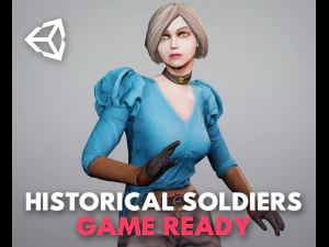 fille de dessin anim&eacute; Modèle 3D