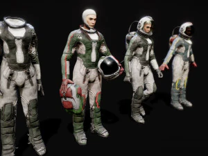 3d cosmonaut 3D Model