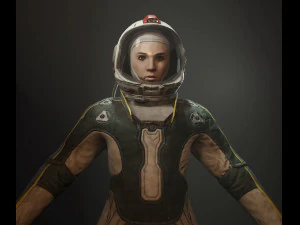 3d cosmonaut 3D Model