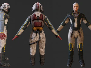 3d cosmonaut 3D Model