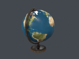 globe free low-poly 3D Модель