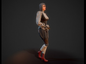 3d steampunk girl 3D Model