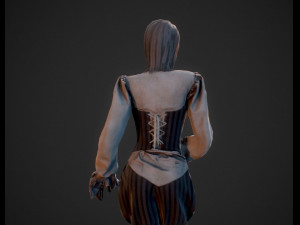 3d steampunk girl 3D Model