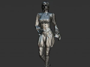 3d steampunk girl 3D Model
