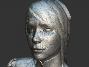 3d steampunk girl 3D Model