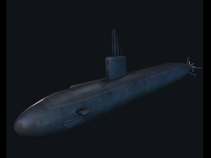 3d submarine santa fe model 3D Model