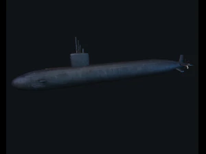 3d submarine santa fe model 3D Model