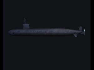 3d submarine santa fe model 3D Model