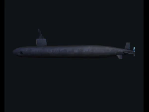 3d submarine santa fe model 3D Model