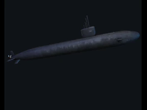 3d submarine santa fe model 3D Model