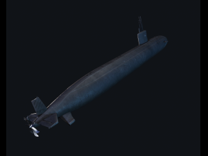 3d submarine santa fe model 3D Model