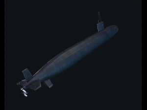 3d submarine santa fe model 3D Model