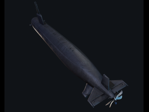 3d submarine santa fe model 3D Model
