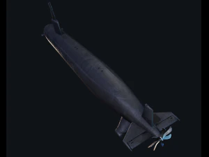 3d submarine santa fe model 3D Model