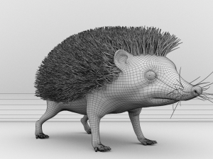 3d hedgehog model Modelo 3D