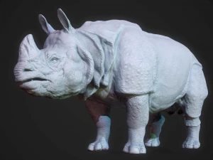 indian rhinoceros 3D Model