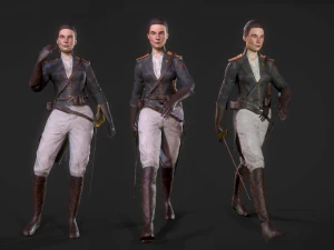 fictional historical soldiers 3D Model