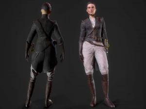 fictional historical soldiers 3D Model