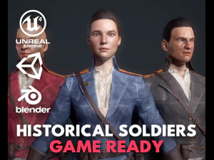 fikcyjni żołnierze historyczni Model 3D