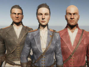 fictional historical soldiers 3D Model