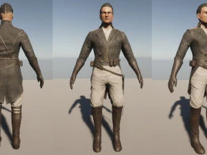 fictional historical soldiers 3D Model
