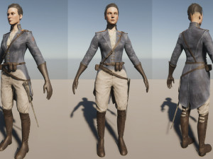 fictional historical soldiers 3D Модель