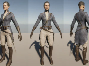 fictional historical soldiers 3D Model