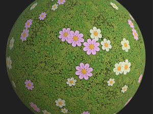 stylized clover field texture CG Textures