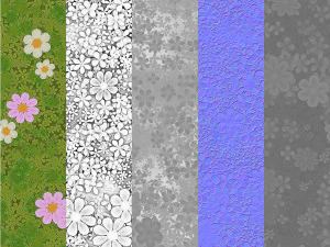 stylized clover field texture CG Textures
