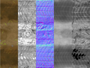 muddy tire tracks texture Tekstur CG