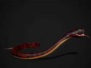 snakes boa - game ready 3D Model