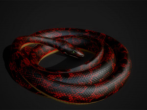 snakes boa - game ready Modelo 3D
