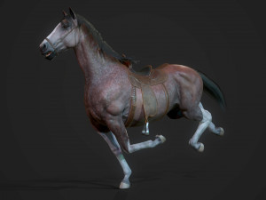 Horses - stallions 3D Модель