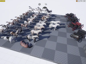 馬 - 種牡馬 3Dモデル