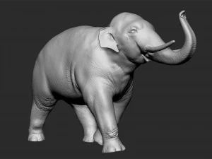 asian elephant - figurine 3D Model