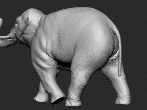 asian elephant - figurine 3D 模型